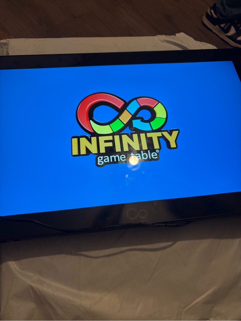 NFINITY Touchscreen Game Table — Black Bezel with Blue Display